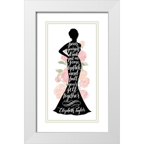 Iconic Woman II White Modern Wood Framed Art Print with Double Matting by Popp, Grace
