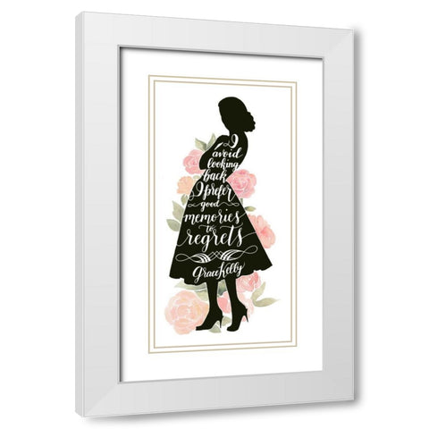 Iconic Woman IV White Modern Wood Framed Art Print with Double Matting by Popp, Grace