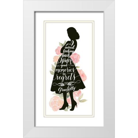 Iconic Woman IV White Modern Wood Framed Art Print with Double Matting by Popp, Grace