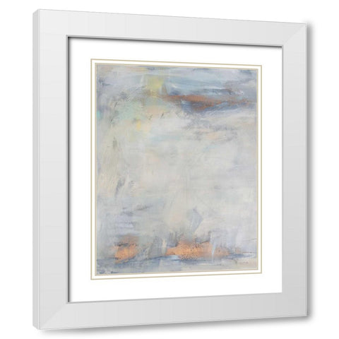 White Blush I White Modern Wood Framed Art Print with Double Matting by Contacessi, Julia
