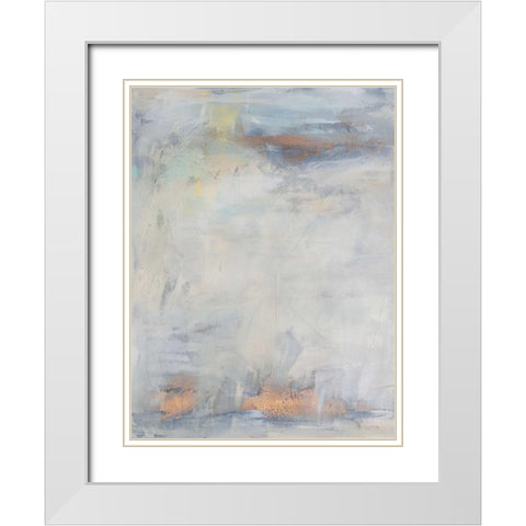 White Blush I White Modern Wood Framed Art Print with Double Matting by Contacessi, Julia