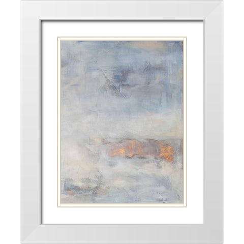 White Blush II White Modern Wood Framed Art Print with Double Matting by Contacessi, Julia