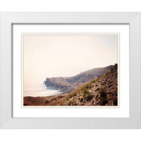 Crete Cove II White Modern Wood Framed Art Print with Double Matting by Coomes, Sylvia