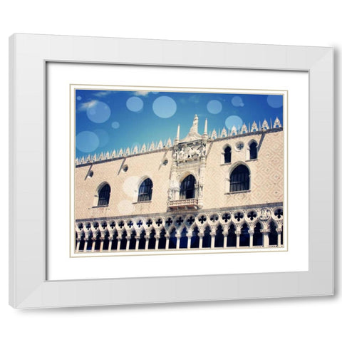 Venice Bokeh X White Modern Wood Framed Art Print with Double Matting by Coomes, Sylvia