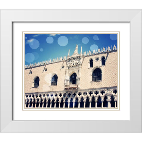 Venice Bokeh X White Modern Wood Framed Art Print with Double Matting by Coomes, Sylvia