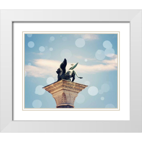 Venice Bokeh XI White Modern Wood Framed Art Print with Double Matting by Coomes, Sylvia