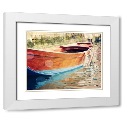 Venice Bokeh XII White Modern Wood Framed Art Print with Double Matting by Coomes, Sylvia
