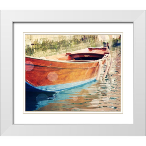 Venice Bokeh XII White Modern Wood Framed Art Print with Double Matting by Coomes, Sylvia