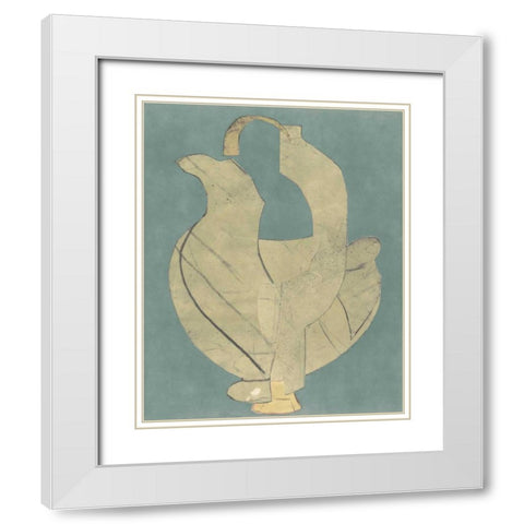 Abstract Vessel II White Modern Wood Framed Art Print with Double Matting by Delamater, Rob