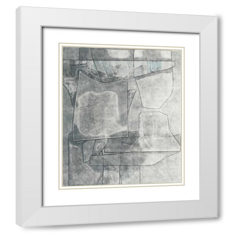 Codex White Modern Wood Framed Art Print with Double Matting by Delamater, Rob