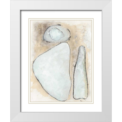 Secret of the Stones White Modern Wood Framed Art Print with Double Matting by Delamater, Rob