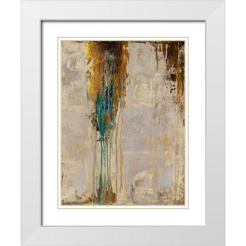 Infinite Time II White Modern Wood Framed Art Print with Double Matting by joy, Julie