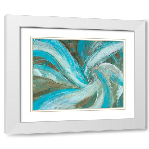 Freedom Flow I White Modern Wood Framed Art Print with Double Matting by joy, Julie