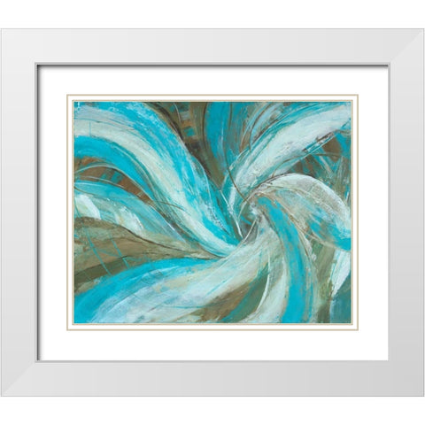 Freedom Flow I White Modern Wood Framed Art Print with Double Matting by joy, Julie