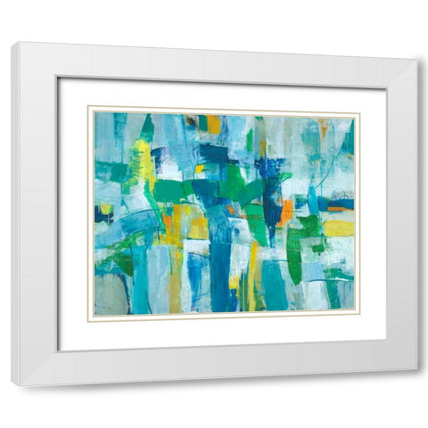 Our Dance I White Modern Wood Framed Art Print with Double Matting by joy, Julie