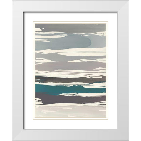 Watching for Sea and Sky  White Modern Wood Framed Art Print with Double Matting by Delamater, Rob