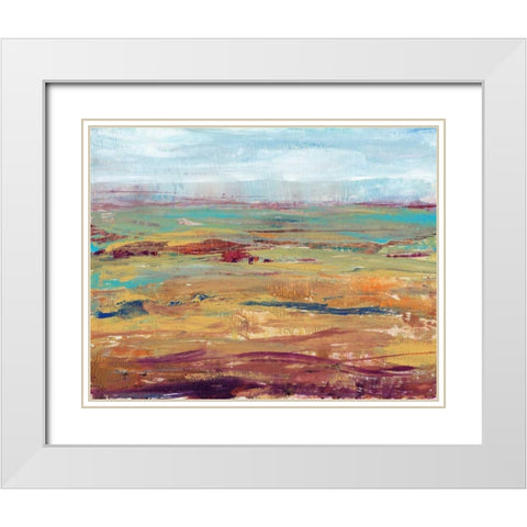 Terra Vista II White Modern Wood Framed Art Print with Double Matting by OToole, Tim