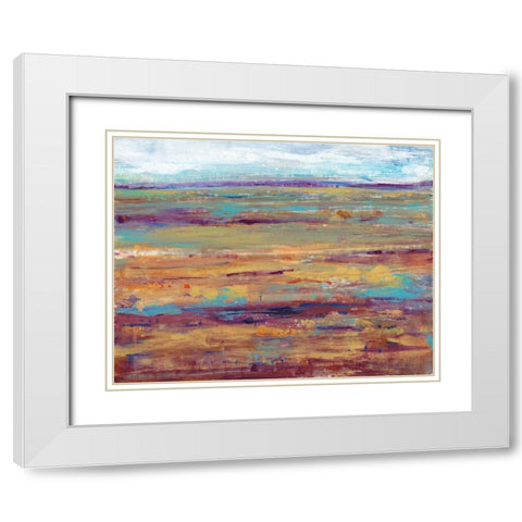 Terra Vista III White Modern Wood Framed Art Print with Double Matting by OToole, Tim
