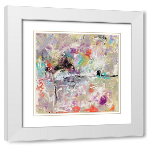 Jostle II White Modern Wood Framed Art Print with Double Matting by OToole, Tim