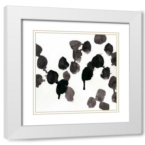 Monochrome Gestures VII White Modern Wood Framed Art Print with Double Matting by Vess, June Erica