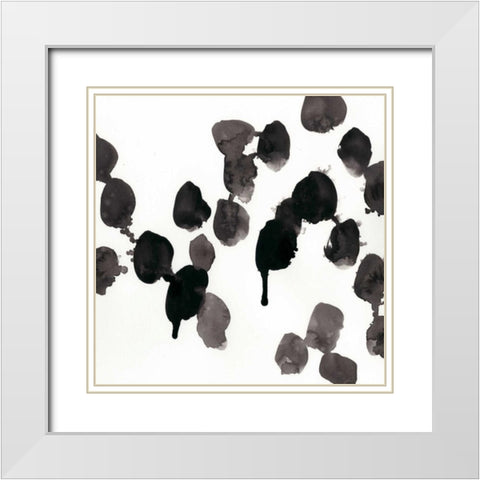 Monochrome Gestures VII White Modern Wood Framed Art Print with Double Matting by Vess, June Erica