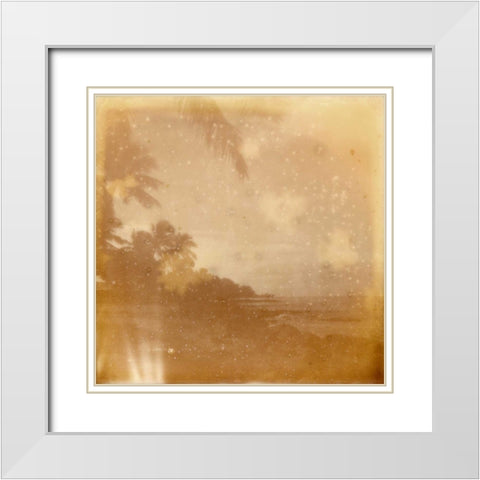 Halia Aloha VI White Modern Wood Framed Art Print with Double Matting by Johnson, Jason