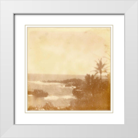 Halia Aloha VIII White Modern Wood Framed Art Print with Double Matting by Johnson, Jason