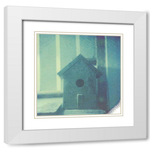 Color Shade I White Modern Wood Framed Art Print with Double Matting by Johnson, Jason