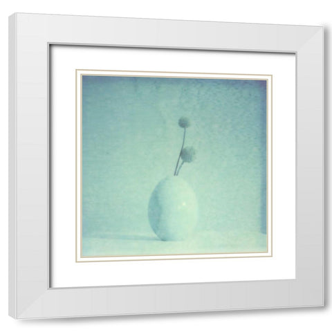 Color Shade III White Modern Wood Framed Art Print with Double Matting by Johnson, Jason