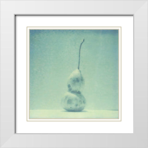 Color Shade IV White Modern Wood Framed Art Print with Double Matting by Johnson, Jason