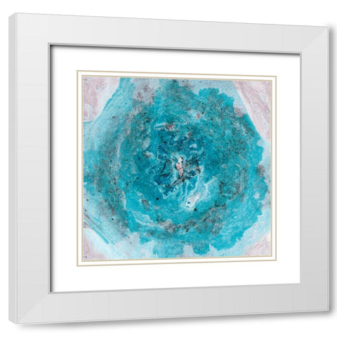 Aquifer I White Modern Wood Framed Art Print with Double Matting by Ludwig, Alicia