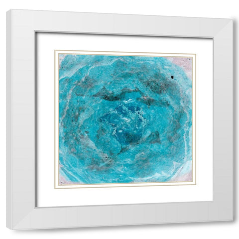 Aquifer II White Modern Wood Framed Art Print with Double Matting by Ludwig, Alicia
