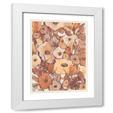 Umber Garden II White Modern Wood Framed Art Print with Double Matting by OToole, Tim