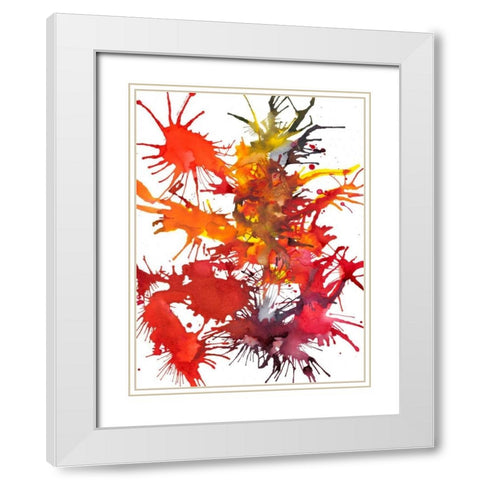Fireworks Display I White Modern Wood Framed Art Print with Double Matting by Fuchs, Jodi