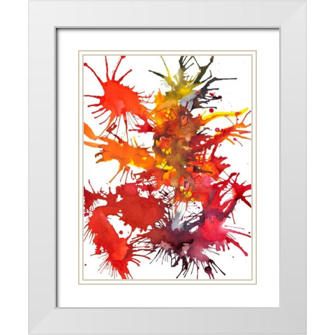 Fireworks Display I White Modern Wood Framed Art Print with Double Matting by Fuchs, Jodi