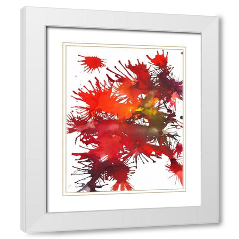 Fireworks Display II White Modern Wood Framed Art Print with Double Matting by Fuchs, Jodi