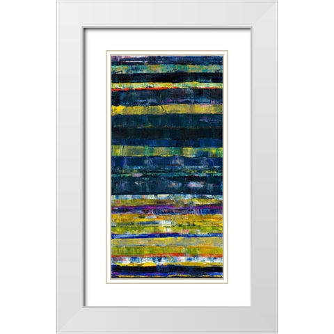 Light on Water I White Modern Wood Framed Art Print with Double Matting by Fuchs, Jodi