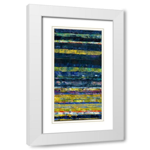 Light on Water II White Modern Wood Framed Art Print with Double Matting by Fuchs, Jodi