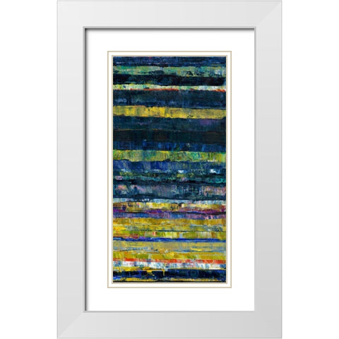 Light on Water II White Modern Wood Framed Art Print with Double Matting by Fuchs, Jodi
