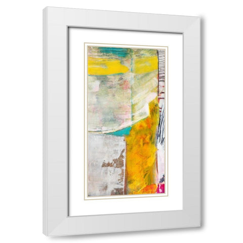 Relocation II White Modern Wood Framed Art Print with Double Matting by Fuchs, Jodi