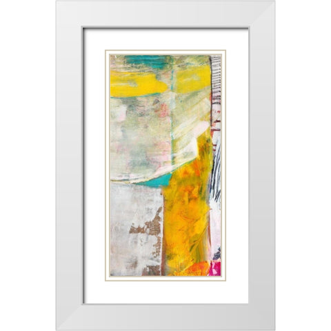Relocation II White Modern Wood Framed Art Print with Double Matting by Fuchs, Jodi