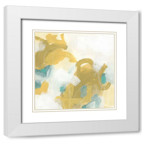 Pivot III White Modern Wood Framed Art Print with Double Matting by Vess, June Erica
