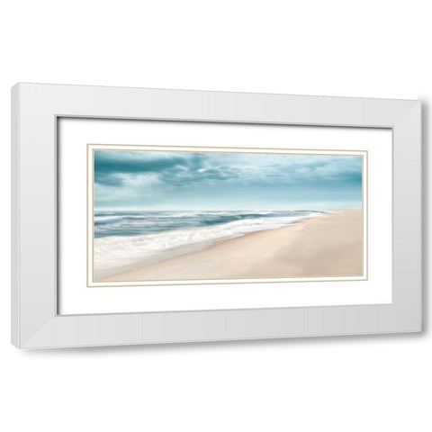 Hamptons I White Modern Wood Framed Art Print with Double Matting by McLoughlin, James