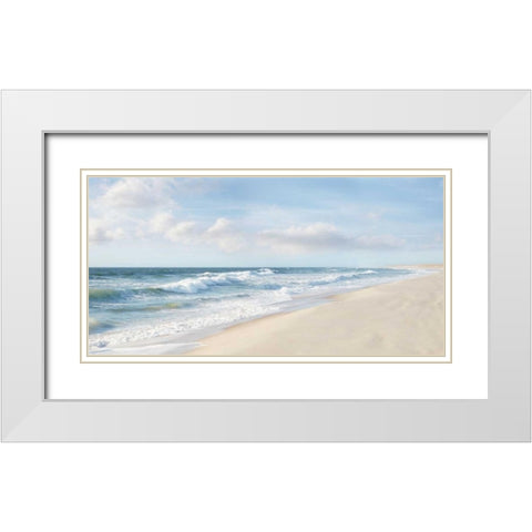 Hamptons II White Modern Wood Framed Art Print with Double Matting by McLoughlin, James