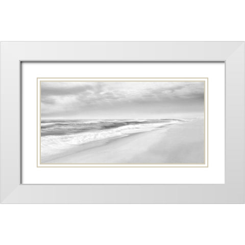 Hamptons IV White Modern Wood Framed Art Print with Double Matting by McLoughlin, James