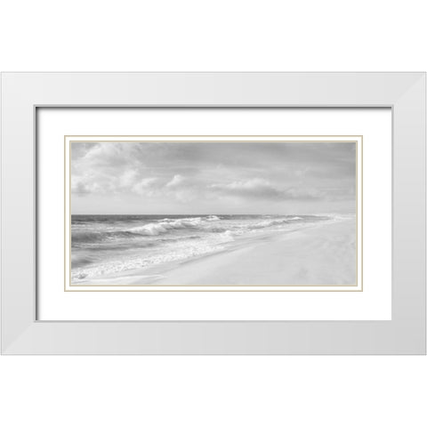 Hamptons V White Modern Wood Framed Art Print with Double Matting by McLoughlin, James