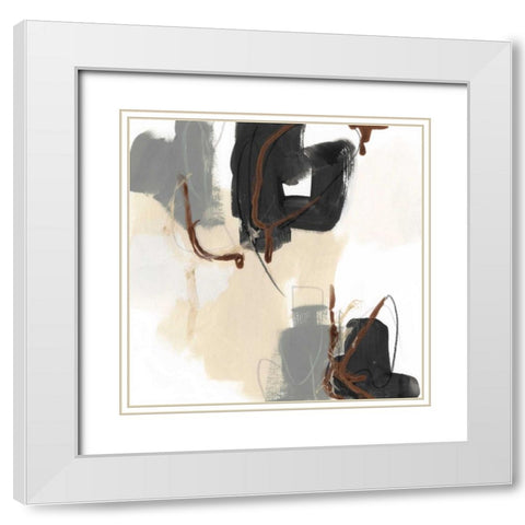 Essential Gesture II White Modern Wood Framed Art Print with Double Matting by Vess, June Erica