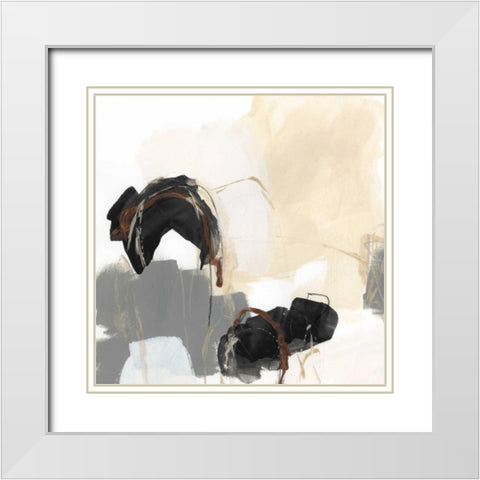 Essential Gesture III White Modern Wood Framed Art Print with Double Matting by Vess, June Erica