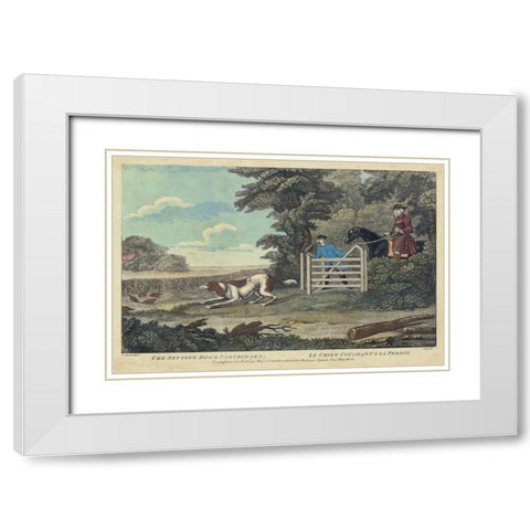 The Thrill of the Chase I White Modern Wood Framed Art Print with Double Matting by Unknown