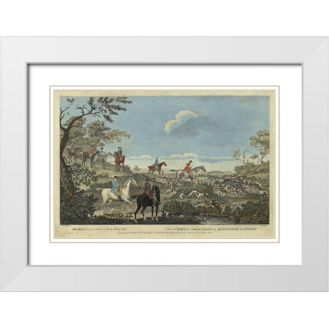 The Thrill of the Chase III White Modern Wood Framed Art Print with Double Matting by Unknown